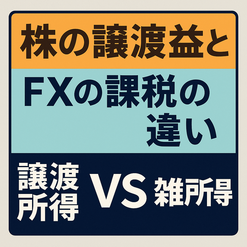 株の譲渡とFXの課税の違い【2012年の大改革で変わった】 | はるさんのブログ